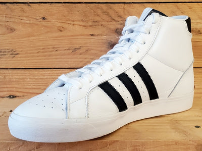 Adidas Basket Profi Mid Leather Trainers UK10/US10.5/EU44.5 FW3108 White/Black