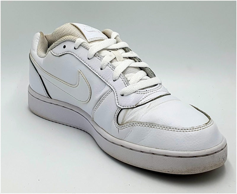 Nike Ebernon Low Leather Trainers AQ1779-100 Triple White UK8/US10.5/EU42.5