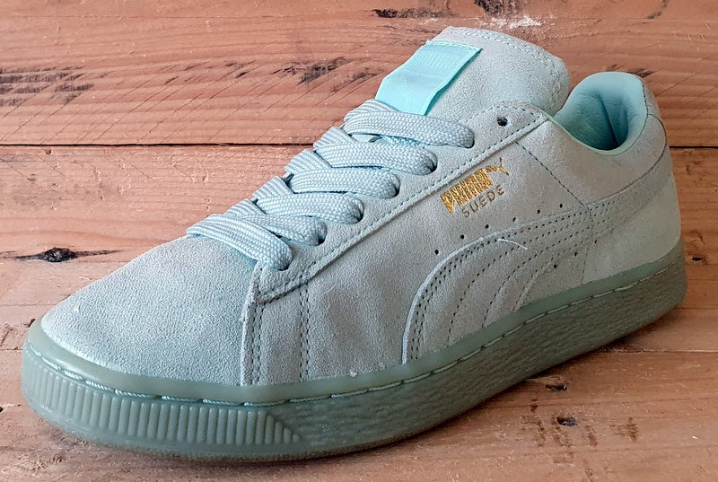 Puma Suedes Classic Mono Iced Low Trainers 360231 03 Teal UK5/US6/EU38
