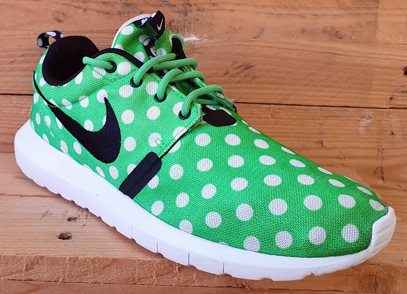 Nike Roshe Run Polka Dot Pack Canvas Trainers UK8/US9/EU42.5 810857-300 Green