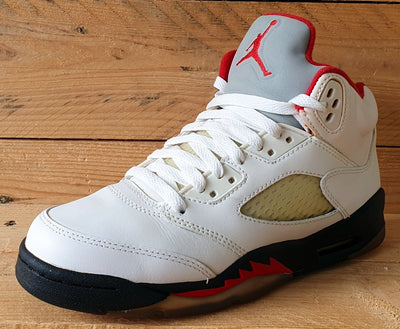 Nike Air Jordan 5 Retro Mid Trainers UK4/US4.5Y/EU36.5 440888-100 Fire Red