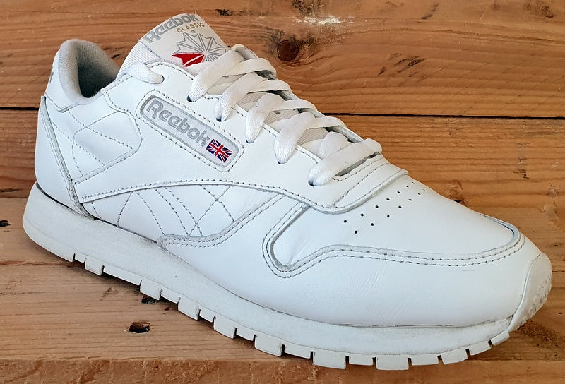 Mens white reebok trainers best sale