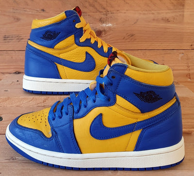 Nike Air Jordan 1 Mid Leather Trainers UK4/US6.5/EU37.5 FD2596-700 Reverse Laney