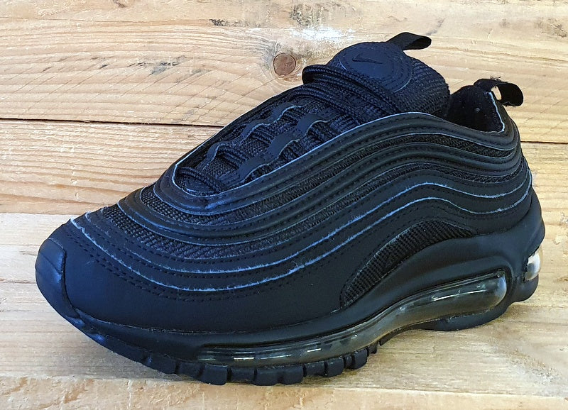 Nike Air Max 97 Low Textile Trainers UK3/US3.5Y/EU35.5 AV4149-001 Triple Black