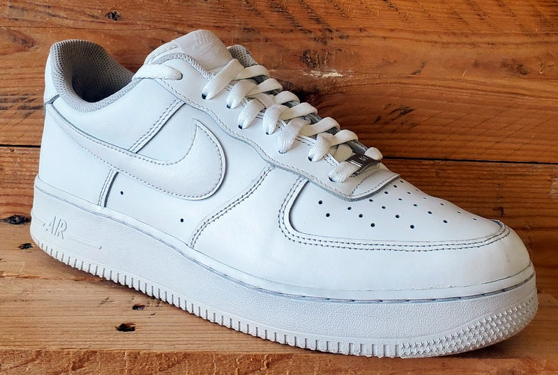 Nike Air Force 1 Low Leather Trainers UK10/US11/EU45 CW2288-111 Triple White