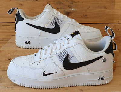 Nike Air Force 1 Utility Low Leather Trainers UK7/US8/E41 AJ7747-100 White/Black