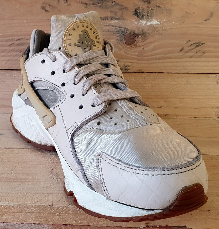 Nike Air Huarache Low Textile Trainers UK5 US7.5 EU38.5 683818 102 Oatmeal White VintageTrainers