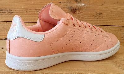 Adidas Stan Smith Low Leather Trainers UK6/US7.5/EU39 B41623 Pink Salmon