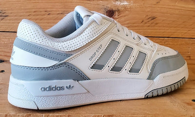 Adidas Drop Step Low Leather Trainers UK5/US5.5/EU38 IG1054 White/Grey