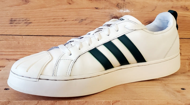 Adidas Streetcheck Low Leather Trainers UK10.5/US11/E45 ID6061 Cream White/Green