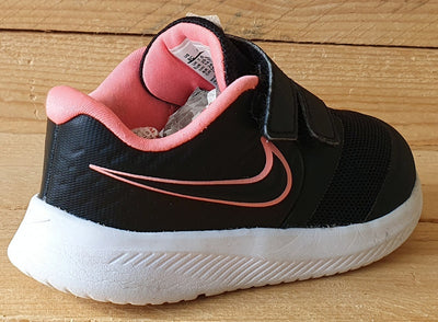 Nike Star Runner 2 Kids Textile Trainers UK7.5/US8C/EU25 AT1803-002 Black/Pink