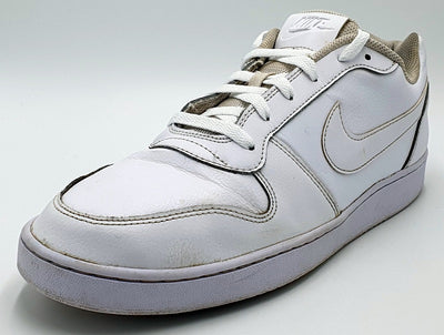 Nike Ebernon Low Leather Trainers AQ1775-100 Triple White UK10/US11/EU45