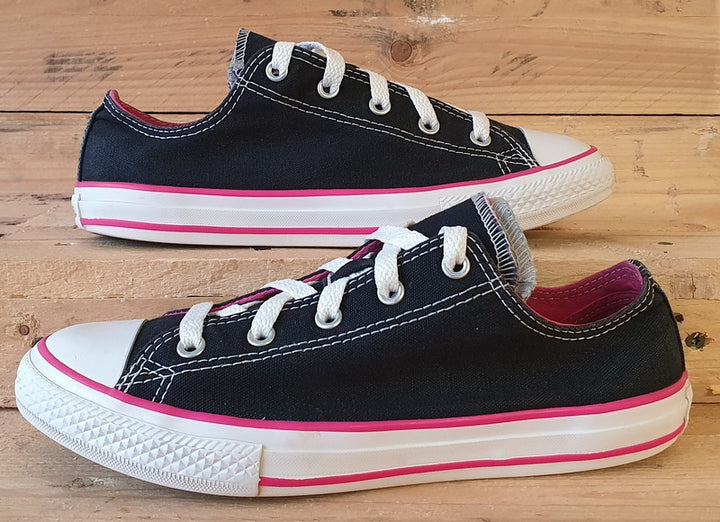 Converse Chuck Taylor Double Tongue Trainers UK3.5 US4 EU36 654365F Black Pink VintageTrainers