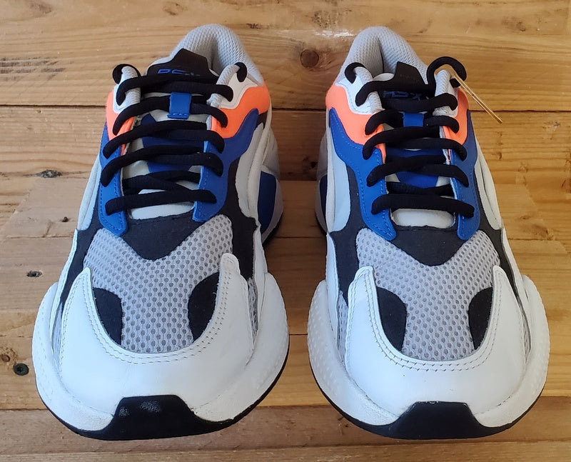 Puma RS-X Prism Low Textile Trainers UK11/US12/EU46 374758-03 Grey/Ultra Orange