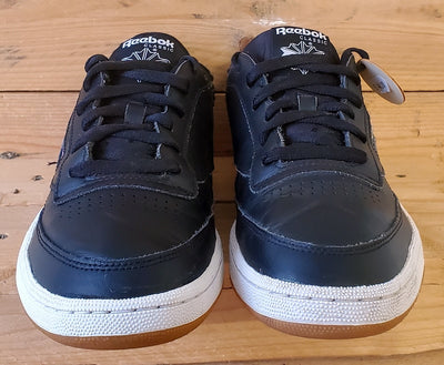 Reebok Club C 85 Low Leather Trainers UK9/US10/EU43 AR0458 Black/White/Gum