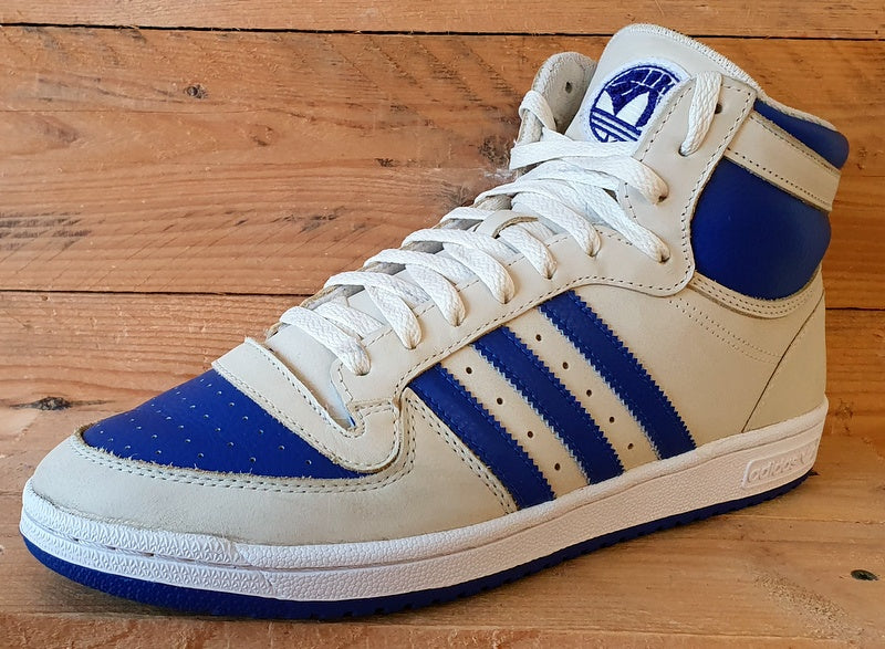 Adidas Top Ten RB Mid Leather Trainers UK10.5/US11/EU45 FZ6022 Cream/Royal Blue