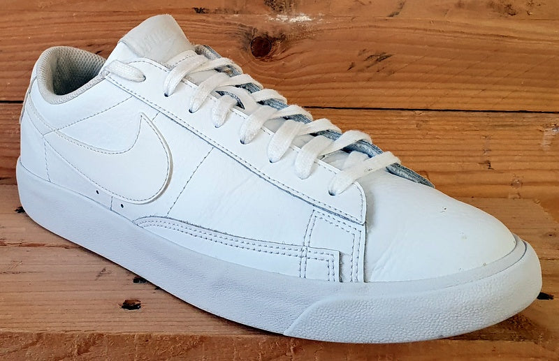 Nike Blazer Low LE Leather Trainers UK8.5/US9.5/EU43 AQ3597-100 Triple White