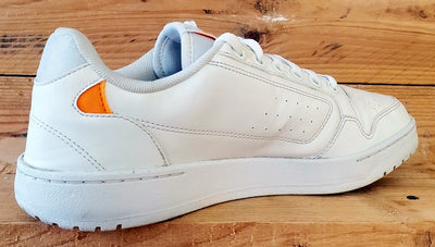 Adidas Originals NY 90 Low Leather Trainers UK7.5/US8/EU41 GV8848 White/Orange