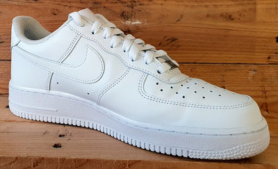 Nike Air Force 1 '07 Low Leather Trainers UK9/US10/EU44 CW2288-111 Triple White