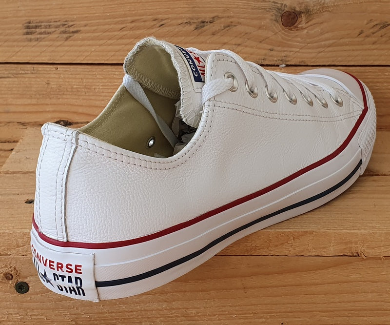 Converse Chuck Taylor Low Leather Trainers UK11/US11/EU45 132173C White/Red