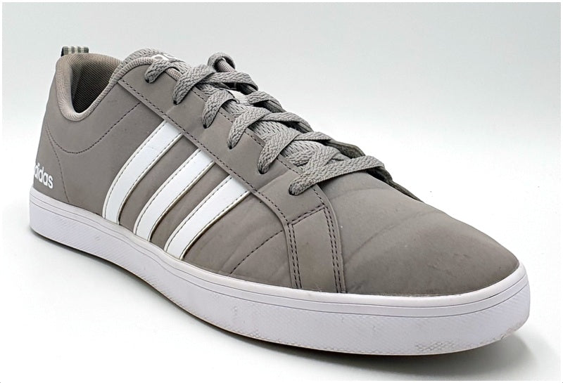 Adidas VS Pace Low Leather Trainers DB0143 Grey/White UK12/US12.5/EU47.5