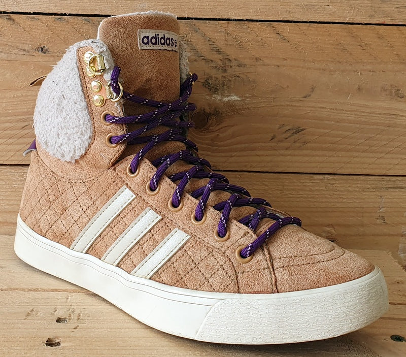 Adidas Neo Park Winter Mid Suede Trainers UK4.5/US6/EU37 F98850 Tan Brown