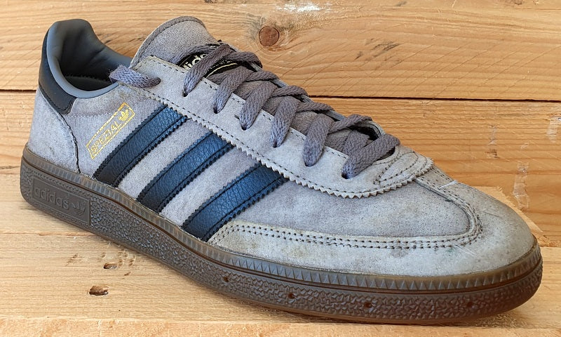 Adidas Handball Spezial Low Suede Trainers UK8/US8.5/EU42 GY9420 Grey/Black Gum