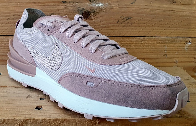 Nike Waffle One Low Textile/Suede Trainers UK6/US8.5/EU40 DM7604-600 Pink Oxford