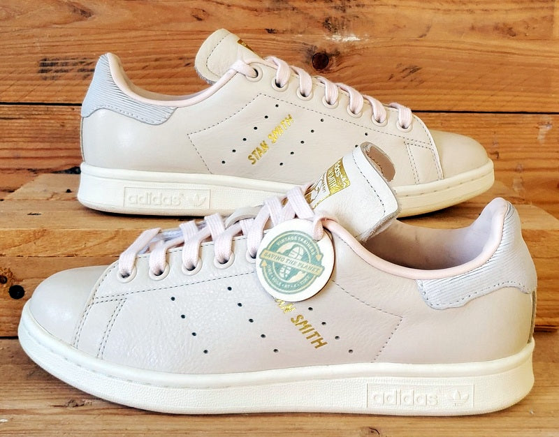 Adidas Stan Smith Low Leather Trainers UK5/US6.5/EU38 CP8915 Beige/Grey