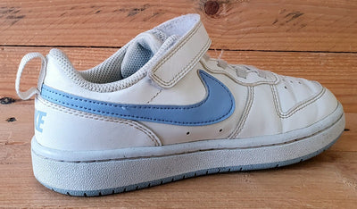 Nike Court Borough Low Leather Trainers UK13/US13.5C/E31.5 DV5457-103 White Blue