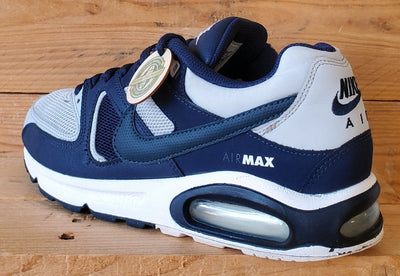 Nike Air Max Command Textile Trainers UK7/US8/EU41 629993-045 Pure Platinum/Navy