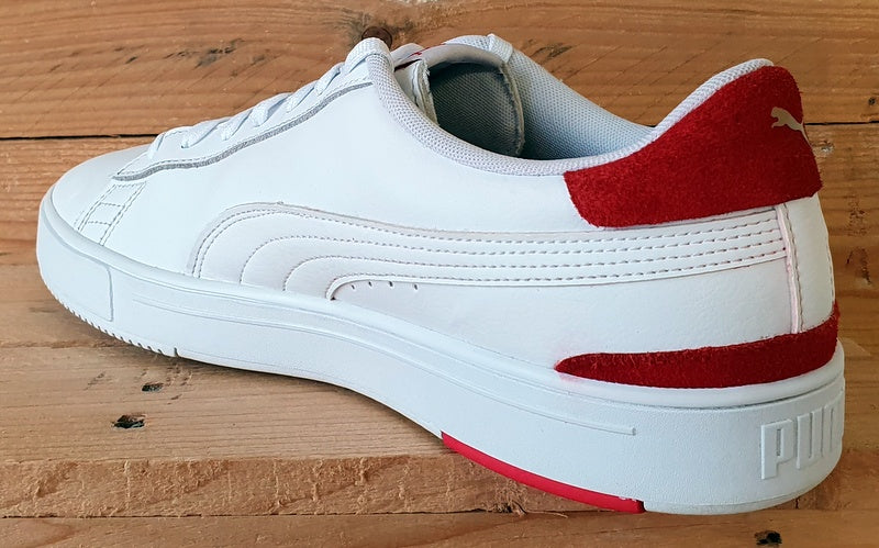 Puma Serve Pro Leather Trainers UK10/US11/EU44.5 380188-03 White High Risk Red