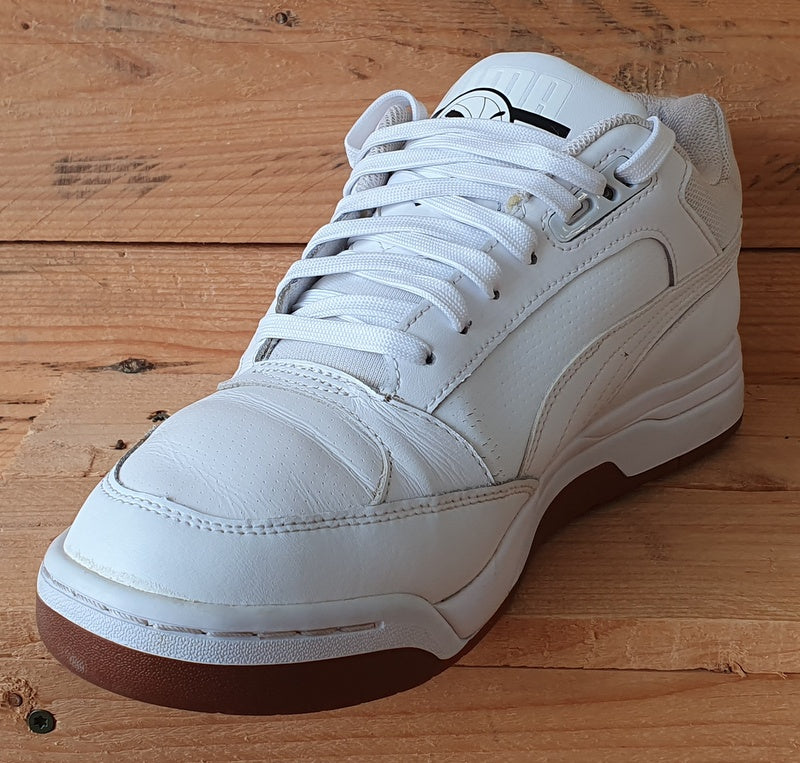 Puma Palace Guard Low Leather Trainers UK10/US11/EU44.5 370063 03 White/Gum