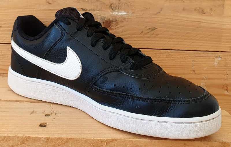 Nike Court Vision Low Leather Trainers CD5463-001 Black/White UK8/US9/EU42.5