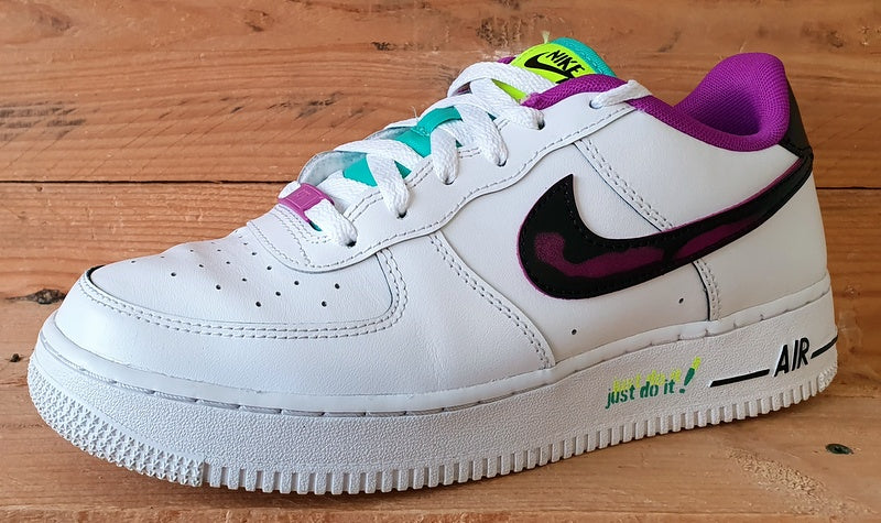 Nike Air Force 1 Low 07' LV8 Trainers UK6/US7Y/E40 DX3933-100 White Vivid Purple