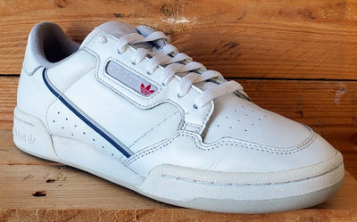 Adidas Continental 80 Low Leather Trainers UK9/US9.5/EU43 EE5342 White/Grey