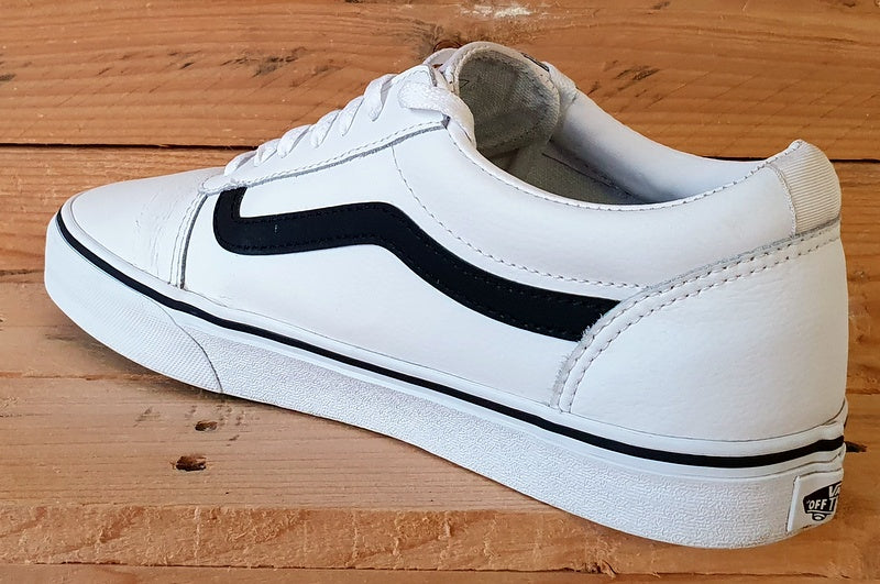 Vans Off The Wall Low Leather Trainers UK8/US9/EU42 500714 White/Black