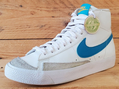Nike Blazer 77 Mid Leather Trainers UK5/US5.5Y/EU38 DA4086-107 White/Blue