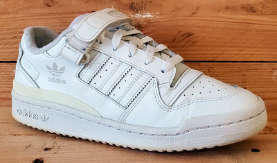 Adidas Forum Low Leather Trainers UK6/US6.5/EU39 FY7973 Triple White