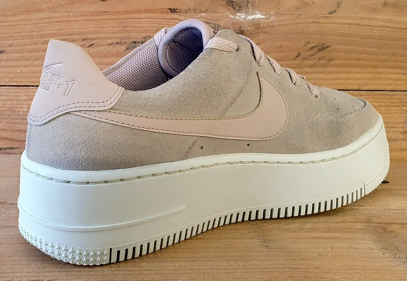 Nike Air Force 1 Sage Suede Trainers UK4/US6.5/EU37.5 AR5339-201 Particle Beige