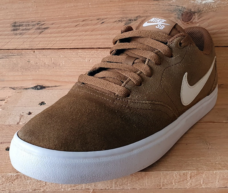 Nike SB Check Low Suede Trainers UK6/US7/EU40 843896-212 Golden Brown/White