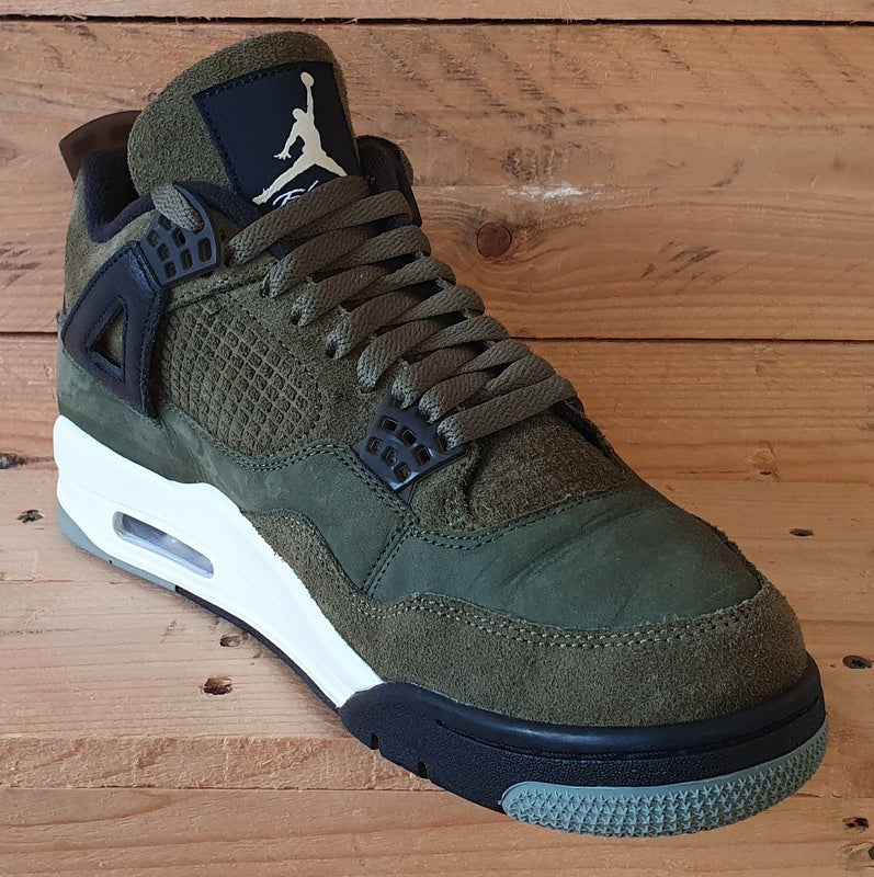 Nike Air Jordan 4 Craft Mid Suede Trainers UK9.5/US10.5/EU44.5 FB9927-200 Olive