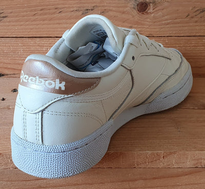 Reebok Club C 85 Low Leather Trainers UK6/US8.5/EU39 FX3030 Chalk/Bronze