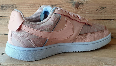 Nike Court Vision Low Leather Trainers UK4/US6.5/EU37.5 CI7599-600 Washed Coral