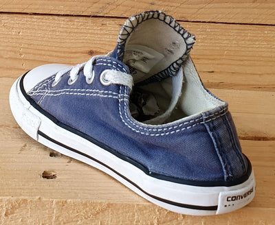 Converse All Star Canvas Low Kids Trainers UK8/US8/EU24 9A 1607 A34 Denim Blue