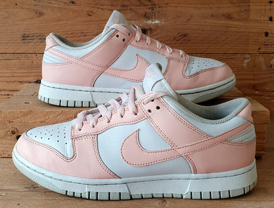 Nike Dunk Low Leather Trainers UK6.5/US9/EU40.5 DD1873-100 White Pale Coral