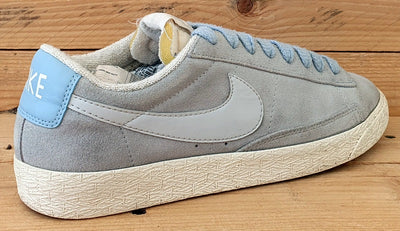 Nike Blazer Low Suede Trainers 517371-402 Light Sky Blue/White UK7/US9.5/EU41