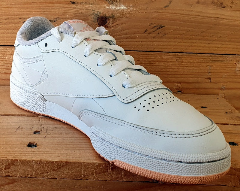 Reebok Club C 85 Low Leather Trainers UK5/US7.5/EU38  GZ979 White/Peach