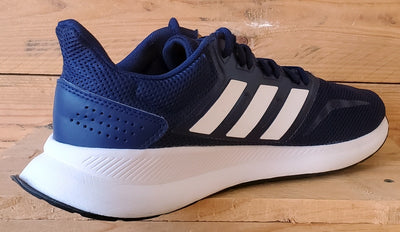 Adidas Runfalcon Low Textile Trainers UK9.5/US10/EU44 F36201 Navy/White