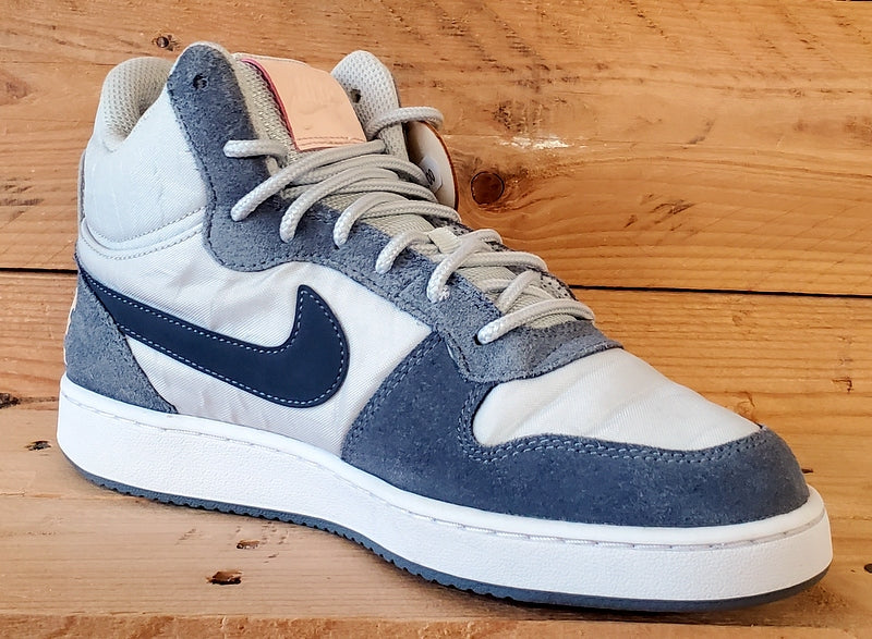 Nike Court Borough Premium Mid Trainers UK6/US8.5/EU40 844907-005 Pure Platinum